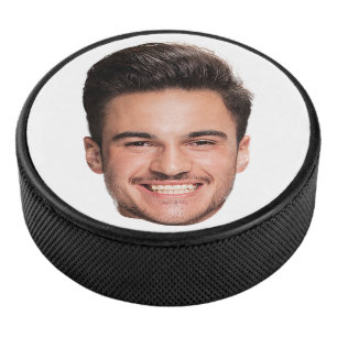 Benutzerdefiniertes Gesichtsfoto Eishockey Puck