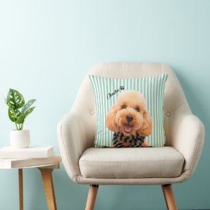 Benutzerdefiniertes gestreiftes Hunde-Mama-Kissen Kissen