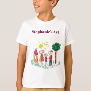 Benutzerdefiniertes Gezeichnet Shirt-Kids-Artwork  T-Shirt