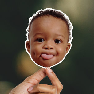 Benutzerdefiniertes Glückliches Baby-Gesicht Meme Aufkleber