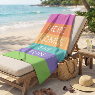 Benutzerdefiniertes Glückliches Helles Sonniges So Strandtuch