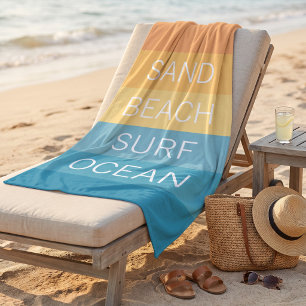 Benutzerdefiniertes Glückliches Helles Sonniges So Strandtuch