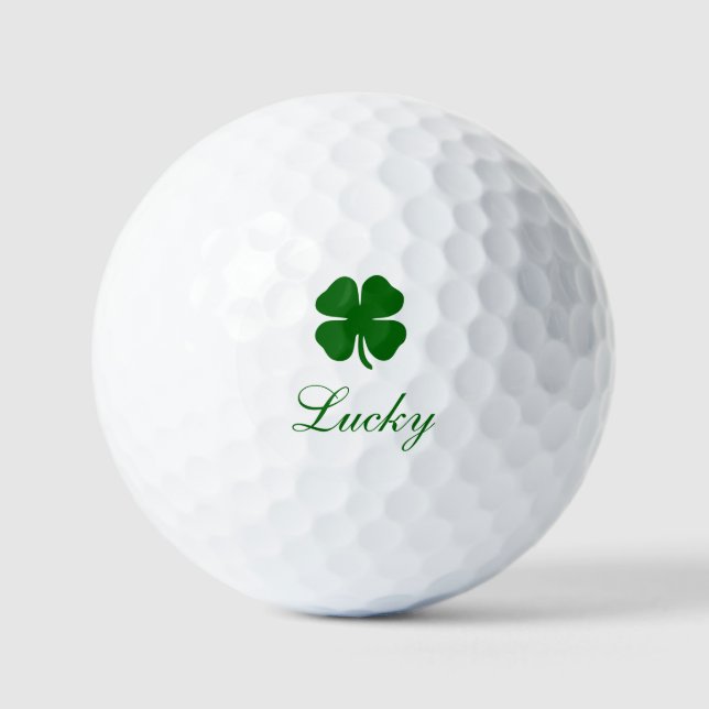 Benutzerdefiniertes Glücksklee Golfball (Vorderseite)