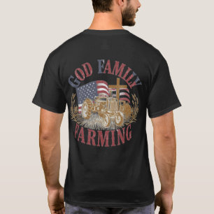 Benutzerdefiniertes „God Family Farming“-T-Shirt T-Shirt