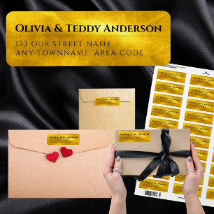 Benutzerdefiniertes GOLD Foil Look Elegante Event-