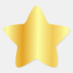 Benutzerdefiniertes Gold-Look-Leer-Vorlage Elegant Stern-Aufkleber