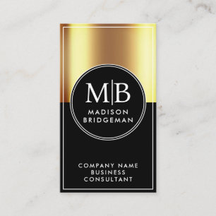 Benutzerdefiniertes Gold Metallisch Professional Visitenkarte