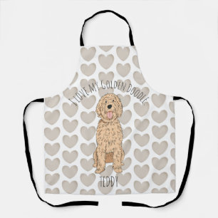 Benutzerdefiniertes Goldendoodle Fantasie-Muster P Schürze