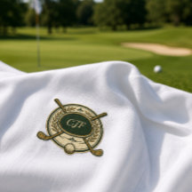 Benutzerdefiniertes Golf Club Crest Monogramm T-Sh