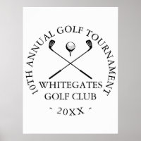 Benutzerdefiniertes Golfclub-Turnier-Schild