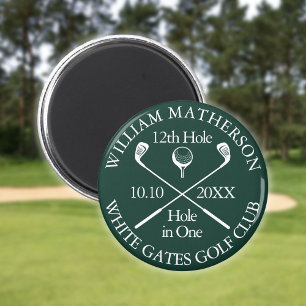 Benutzerdefiniertes Golfloch In One Smaragdgrün Magnet