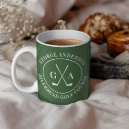 Benutzerdefiniertes Golfschläger-Logo Personalisie Kaffeetasse