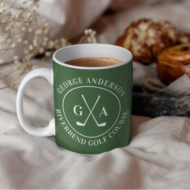 Benutzerdefiniertes Golfschläger-Logo Personalisie Kaffeetasse (Von Creator hochgeladen)