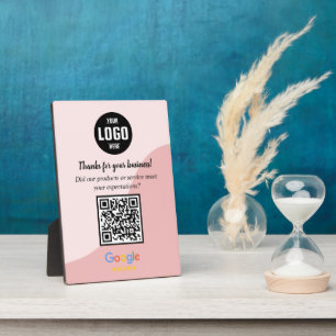 Benutzerdefiniertes Google Review QR Code Geschäft Fotoplatte