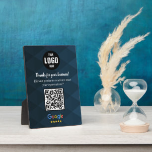 Benutzerdefiniertes Google-Review-QR-Code-Geschäft Fotoplatte