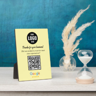 Benutzerdefiniertes Google-Review-QR-Code-Geschäft Fotoplatte