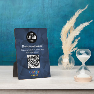 Benutzerdefiniertes Google-Review-QR-Code-Geschäft Fotoplatte