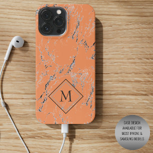 Benutzerdefiniertes Grau-Schwarz-Marmor-Muster auf Case-Mate iPhone Hülle