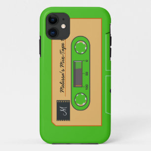 Benutzerdefiniertes Grüne Mix-Tape Case-Mate iPhone Hülle