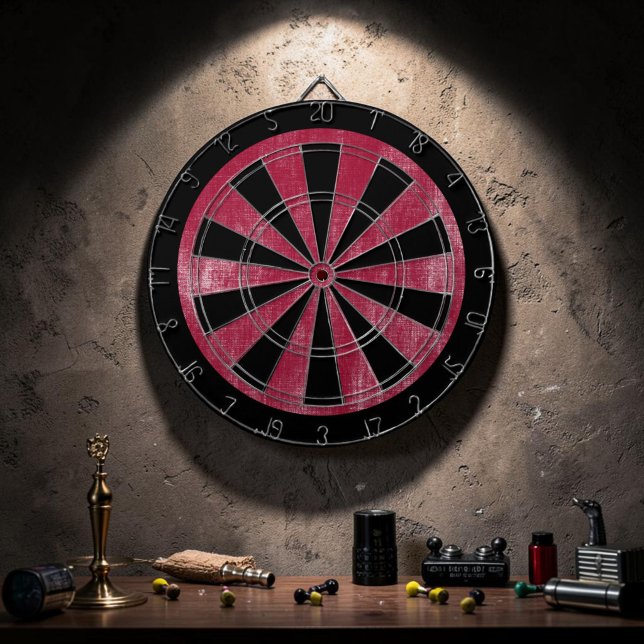 Benutzerdefiniertes Grunge-Rot-Spiel Dartscheibe (Von Creator hochgeladen)