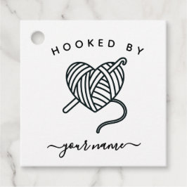 Benutzerdefiniertes Häkel- oder Stricklabel für Ha Geschenkanhänger