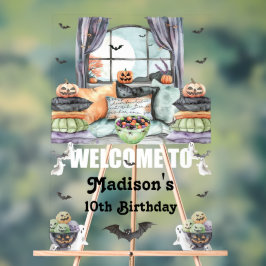 Benutzerdefiniertes Halloween-Begrüßungszeichen Acrylschild