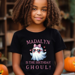 Benutzerdefiniertes Halloween Geburtstagsmädchen G T-Shirt