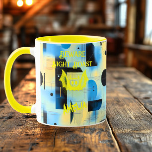 Benutzerdefiniertes Halloween - Helle Gelbe Fleder Tasse