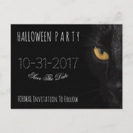 Benutzerdefiniertes Halloween-Party Save the Date Ankündigungspostkarte