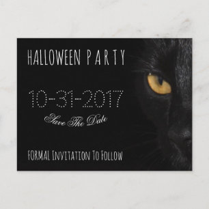 Benutzerdefiniertes Halloween-Party Save the Date  Ankündigungspostkarte