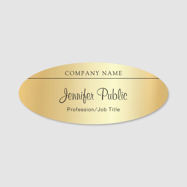 Benutzerdefiniertes handgeschriebenes Skript Moder Namensschild (Vorderseite)