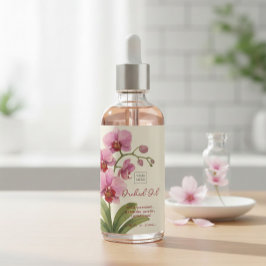 Benutzerdefiniertes hausgemachtes Orchideenöl-Etik Weinetikett