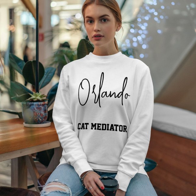 Benutzerdefiniertes Haustier Betreuer Skript Stadt Sweatshirt (Von Creator hochgeladen)