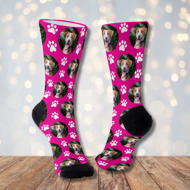 Benutzerdefiniertes Haustier-Foto-Pfotenabdruck-Mu Socken (Von Creator hochgeladen)