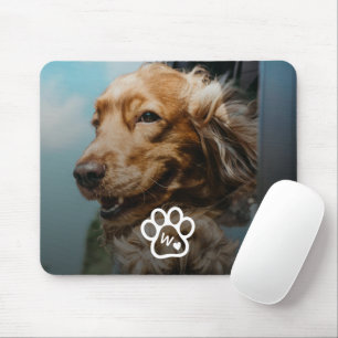 Benutzerdefiniertes Haustier-Foto-Porträt-Monogram Mousepad