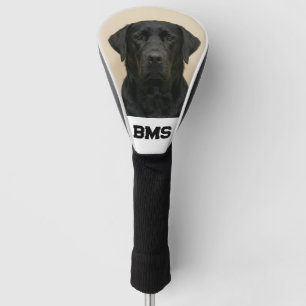 Benutzerdefiniertes Haustier-Hund-Foto Schwarzer L Golf Headcover