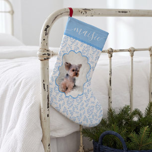 Benutzerdefiniertes Haustier Hund Katze Foto Elega Kleiner Weihnachtsstrumpf