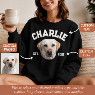 Benutzerdefiniertes Haustierfoto-Gesicht für Hunde Sweatshirt