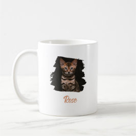 Benutzerdefiniertes Haustierfoto mit Namen Kaffeetasse