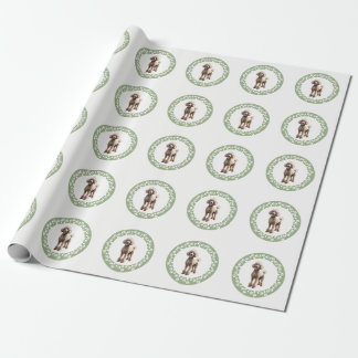 Benutzerdefiniertes Haustierfoto Moderne Hellgrüne Geschenkpapier