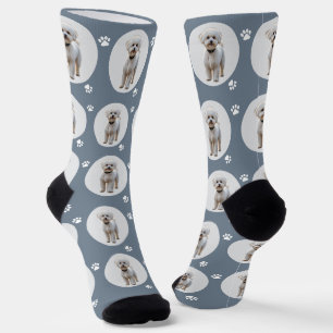 Benutzerdefiniertes Haustierfoto Moderne Schieferb Socken