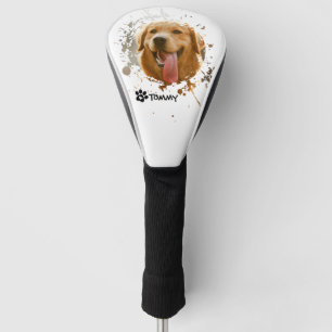 Benutzerdefiniertes Haustierfoto & Name Golf Headcover