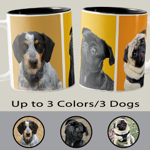 Benutzerdefiniertes Haustierfoto personalisiert mi Zweifarbige Tasse