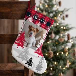 Benutzerdefiniertes Haustierfoto Personalisierter  Kleiner Weihnachtsstrumpf