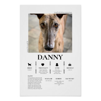 Benutzerdefiniertes Haustierfoto Poster