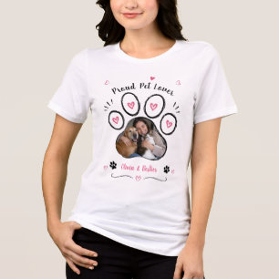 Benutzerdefiniertes Haustierfoto- und Namens-Shirt Tri-Blend Shirt