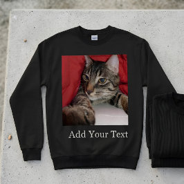 Benutzerdefiniertes Haustierfoto und optionaler Te Sweatshirt