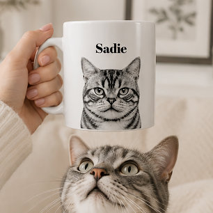 Benutzerdefiniertes Haustierporträt Lade ein Sch Kaffeetasse
