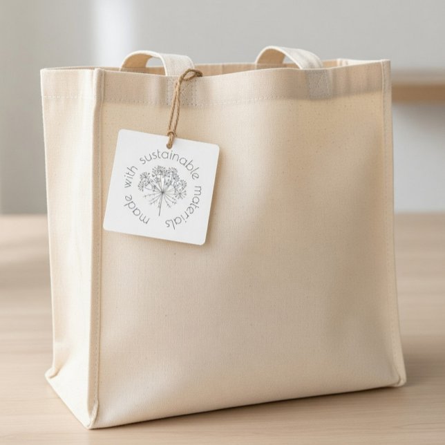 Benutzerdefiniertes „Hergestellt aus nachhaltigen  Geschenkanhänger (Von Creator hochgeladen)