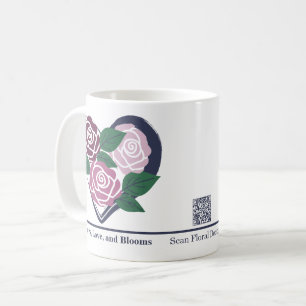 Benutzerdefiniertes Herz der Rose Florist Merch Ta Kaffeetasse